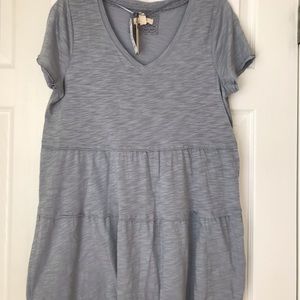 Cupio Denim Colored Babydoll Top